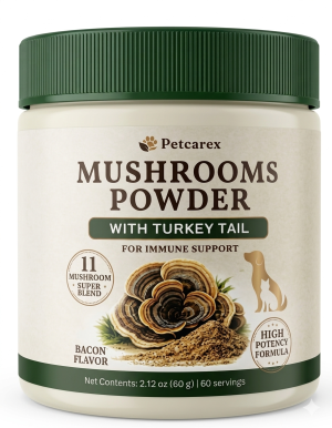 Dog Dental Powder, Plaque and Tartar Remover for Dogs, Bad Breath Freshener Treatment, Natural Tooth Cleaning Powder for Dogs, 4.09oz Beef Mint