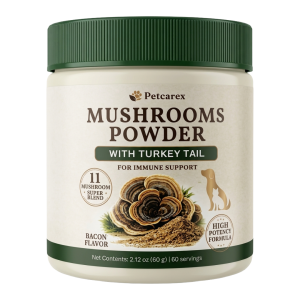 Turkey Tail Mushroom for Dogs - Lion’s Mane - Shiitake - Reishi - Buddy Immune Support Guard - Mushroom Supplement for Dogs and Cats, 11 Mushroom Powder for Immune Boost & Overall Health