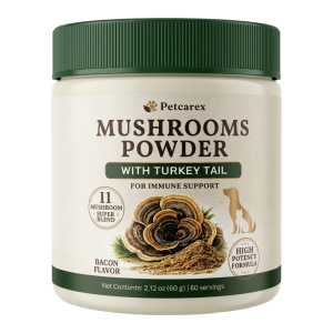Turkey Tail Mushroom for Dogs - Lion’s Mane - Shiitake - Reishi - Buddy Immune Support Guard - Mushroom Supplement for Dogs and Cats, 11 Mushroom Powder for Immune Boost & Overall Health